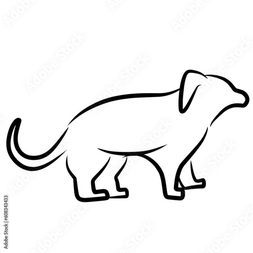 Four legged animal outline Illustration