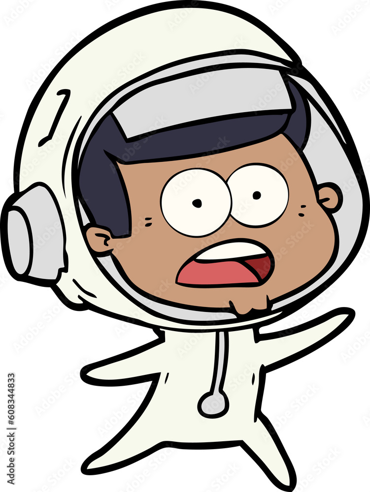 cartoon surprised astronaut cartoon surprised astronaut