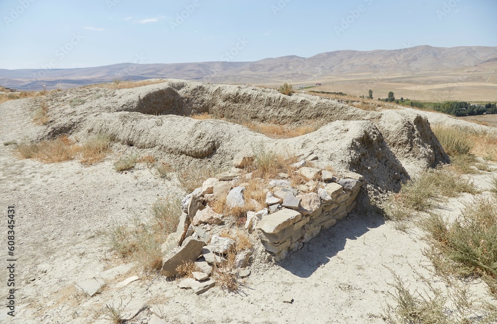 The ancient Urartian fotress of Cavustepe, outside of Van in eastern Turkey The ancient Urartian fotress of Cavustepe, outside of Van in eastern Turkey