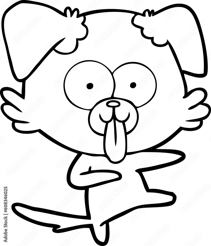 cartoon dog with tongue sticking out cartoon dog with tongue sticking out