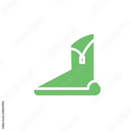 boots diving scuba solid icon
