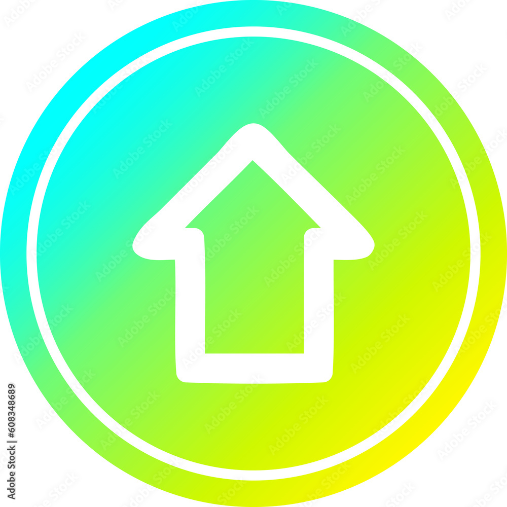 pointing arrow with cool gradient finish pointing arrow with cool gradient finish