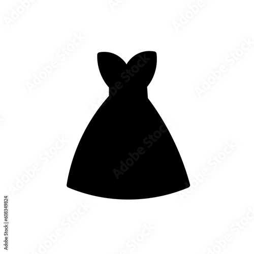 bride clothes dress solid icon