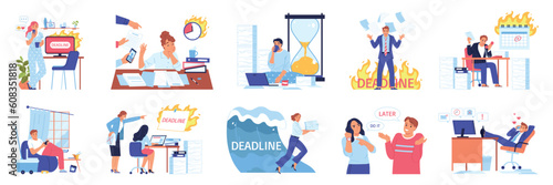 Procrastinating Deadlines Compositions Set