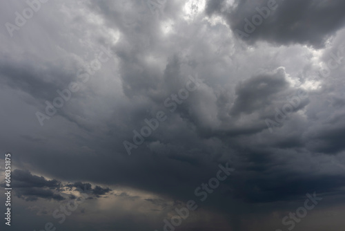 Thunderstorm sky background overlay. Ideal for sky replacement
