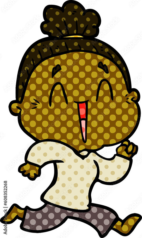 cartoon happy old lady cartoon happy old lady