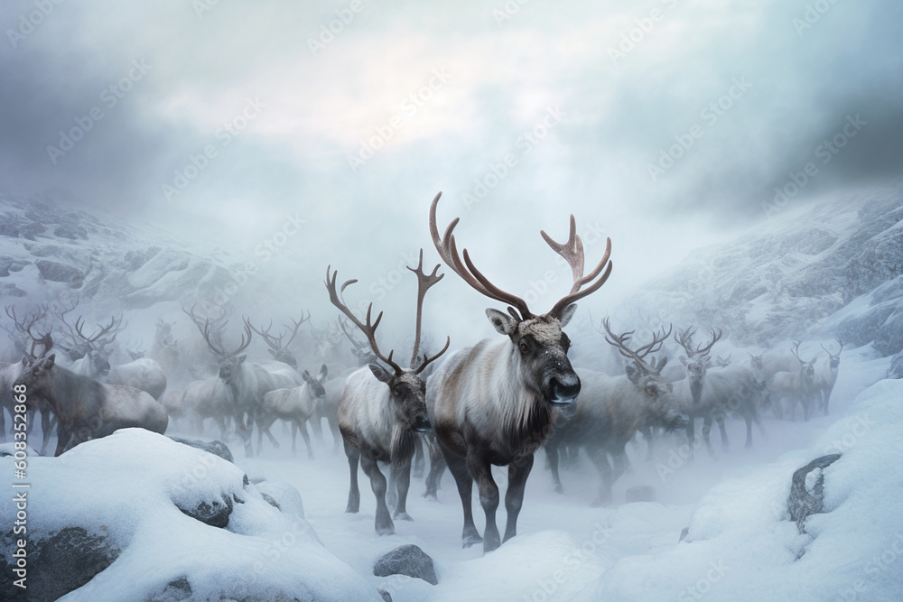 Arctic Tundra Caribou