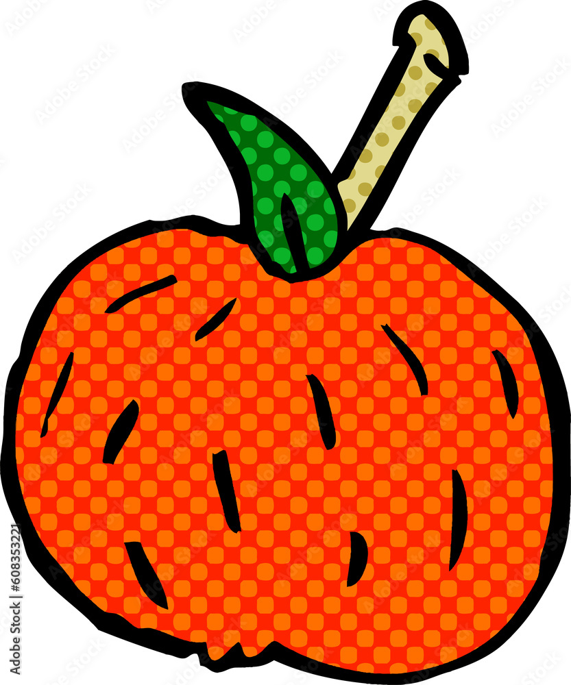 cartoon doodle organic orange