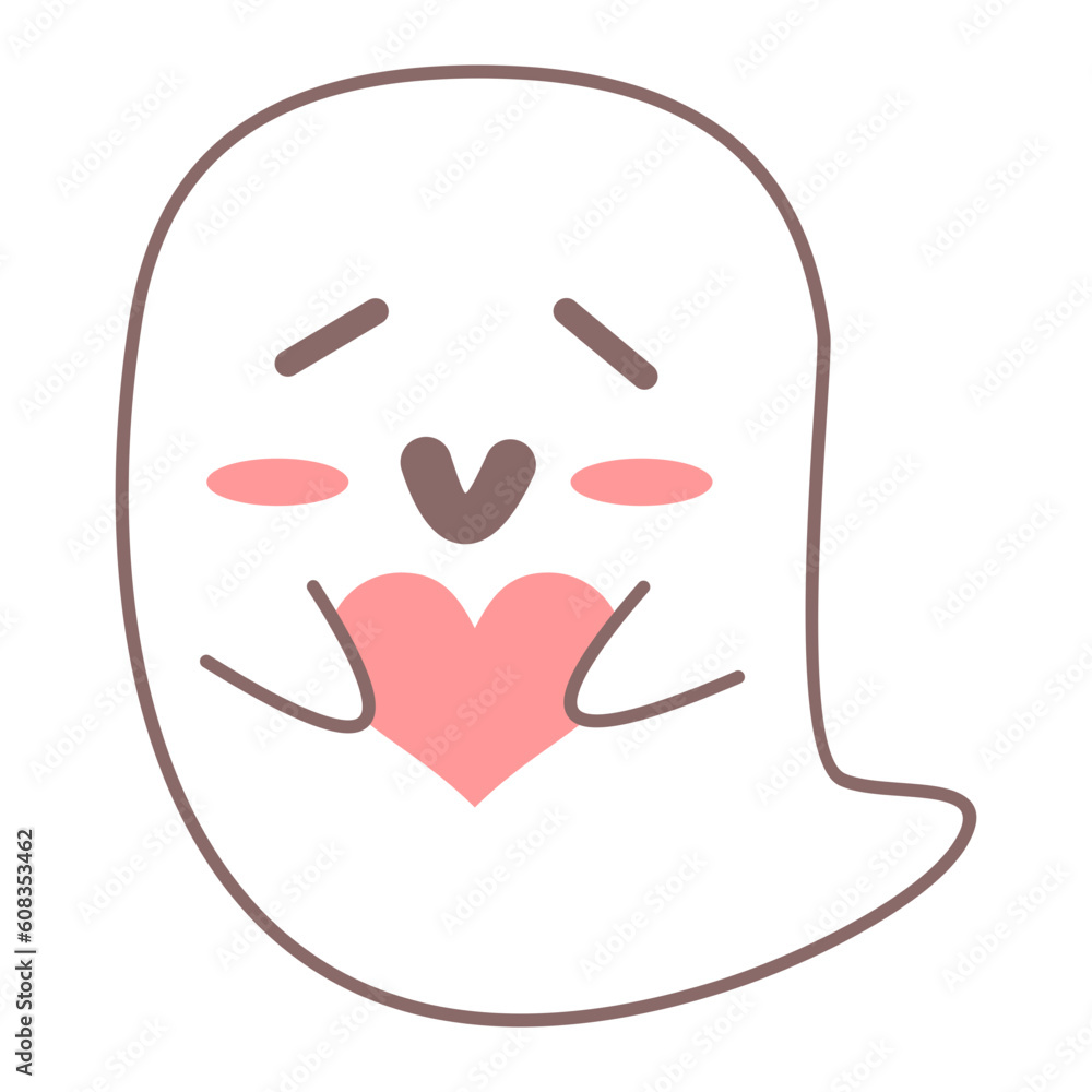 Halloween Cute Ghost Illustration Halloween Cute Ghost Illustration