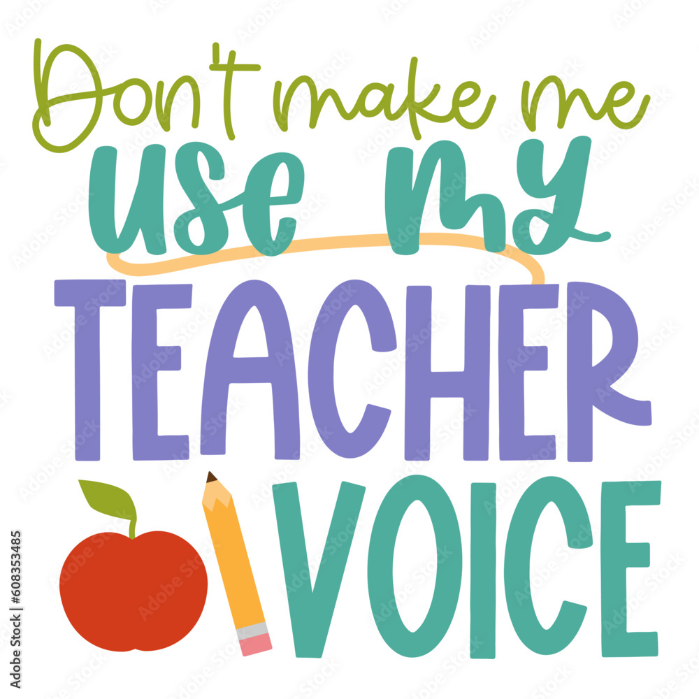 Teacher Hand drawn motivation lettering phrase in modern calligraphy style. Inspiration slogan for print and poster design. Vector illustration. 