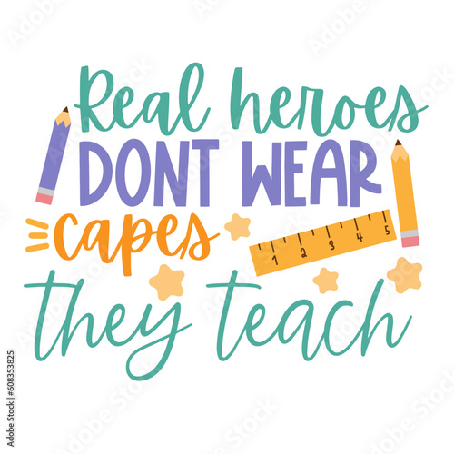 Teacher Hand drawn motivation lettering phrase in modern calligraphy style. Inspiration slogan for print and poster design. Vector illustration. 