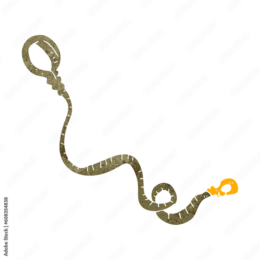 freehand retro cartoon dog leash freehand retro cartoon dog leash