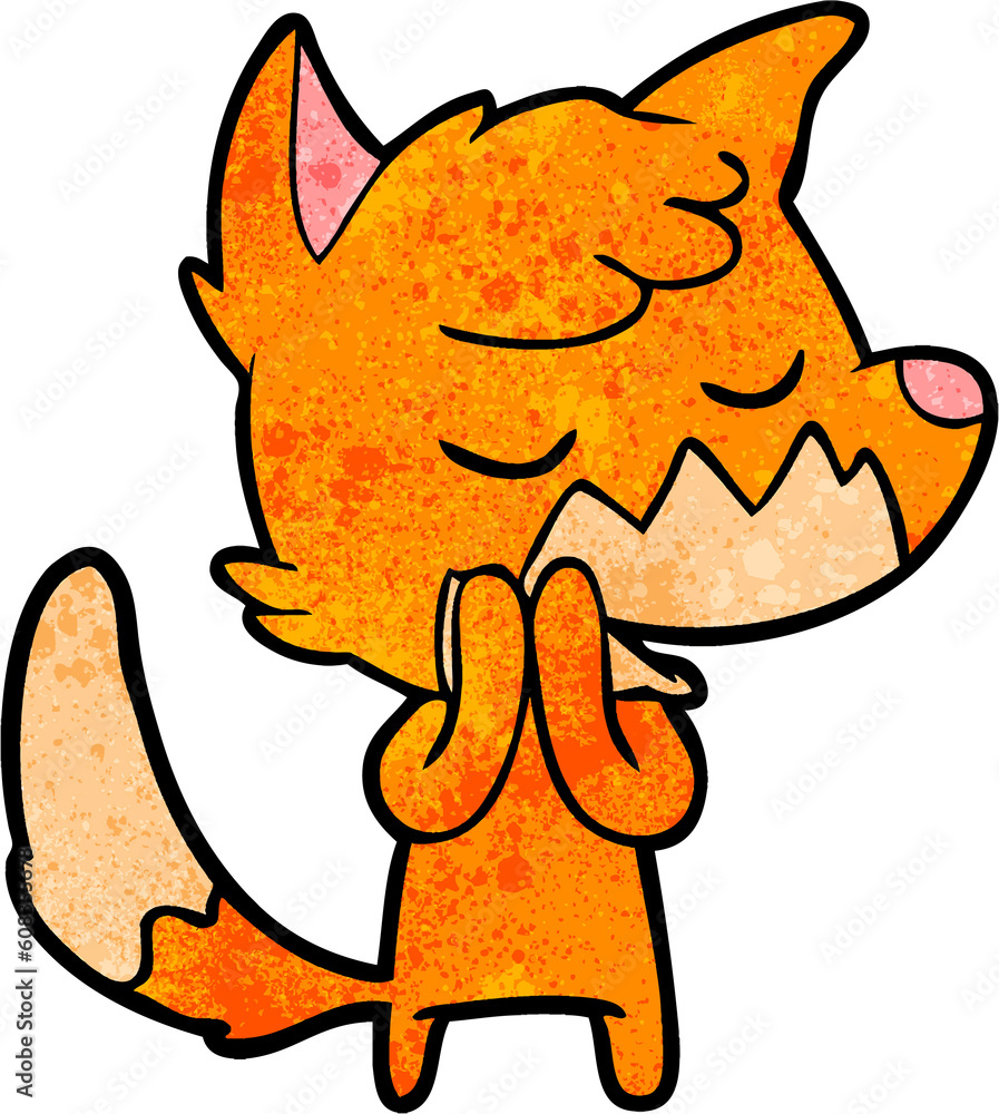 friendly cartoon fox friendly cartoon fox
