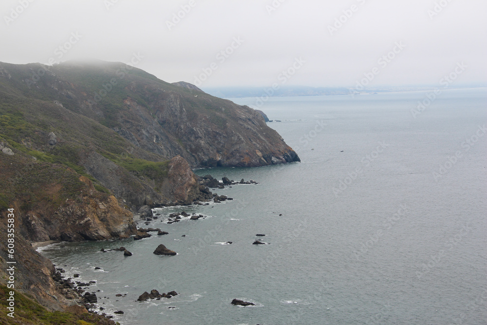 View of the Mooncow Bay in California View of the Mooncow Bay in California