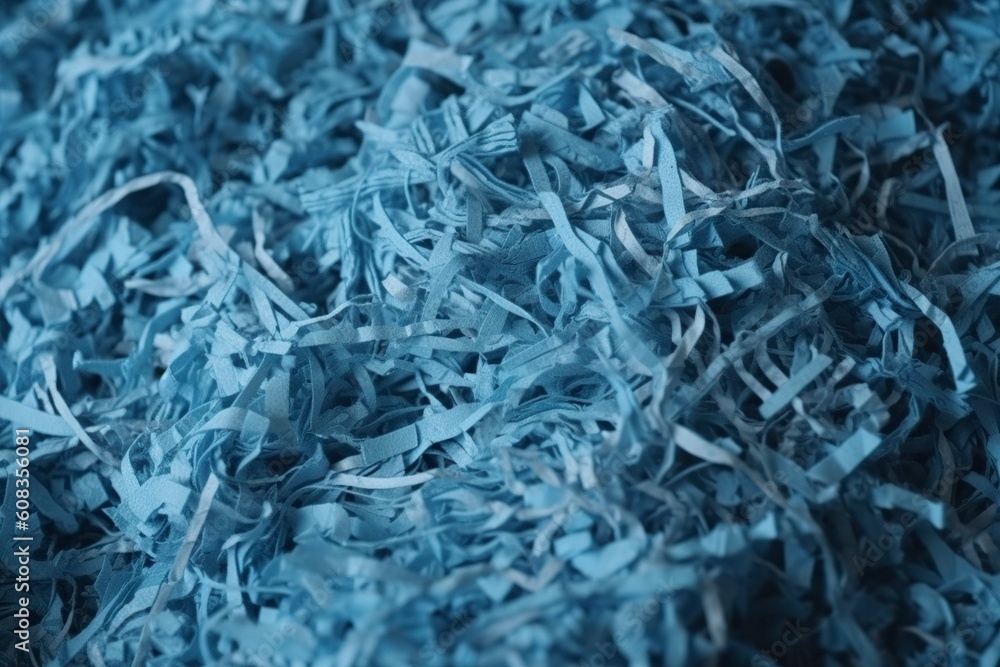 beautiful illustration, texture blue color surface shredded paper, ai generative beautiful illustration, texture blue color surface shredded paper, ai generative