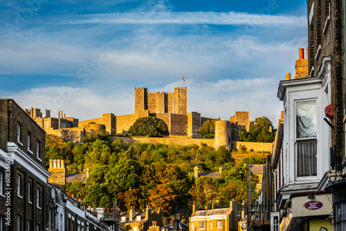 Dover Castle view from Castle Street, Dover, England
