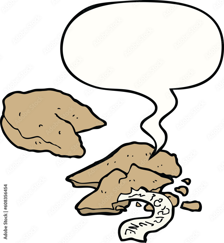 cartoon fortune cookies with speech bubble cartoon fortune cookies with speech bubble