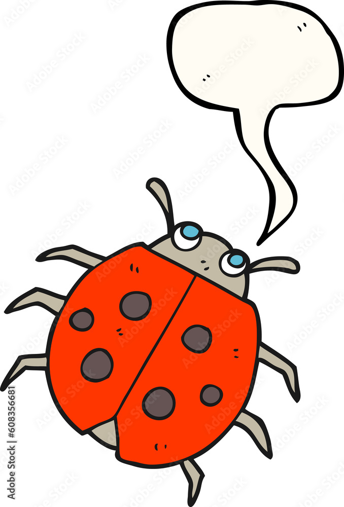 freehand drawn speech bubble cartoon ladybug freehand drawn speech bubble cartoon ladybug