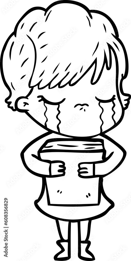 cartoon woman crying cartoon woman crying