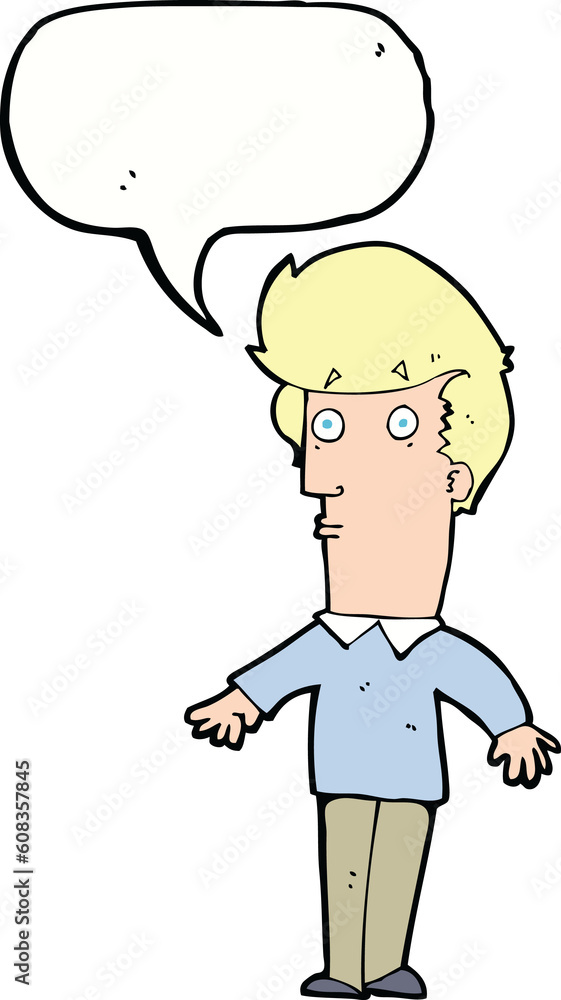 cartoon startled man with speech bubble cartoon startled man with speech bubble