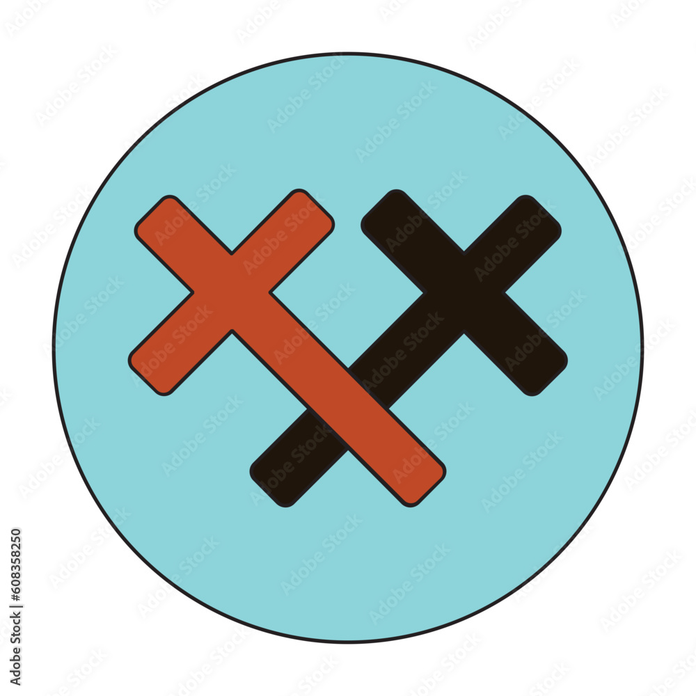 Fototapeta premium salib icon