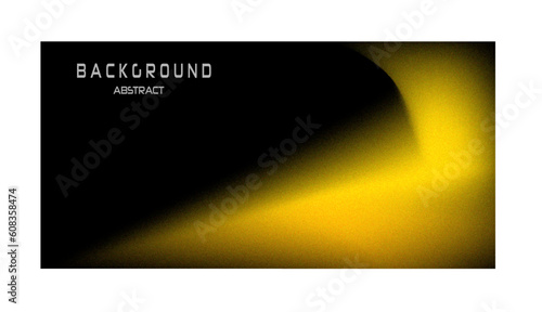 Modern black and yallow Background Abstract grainy