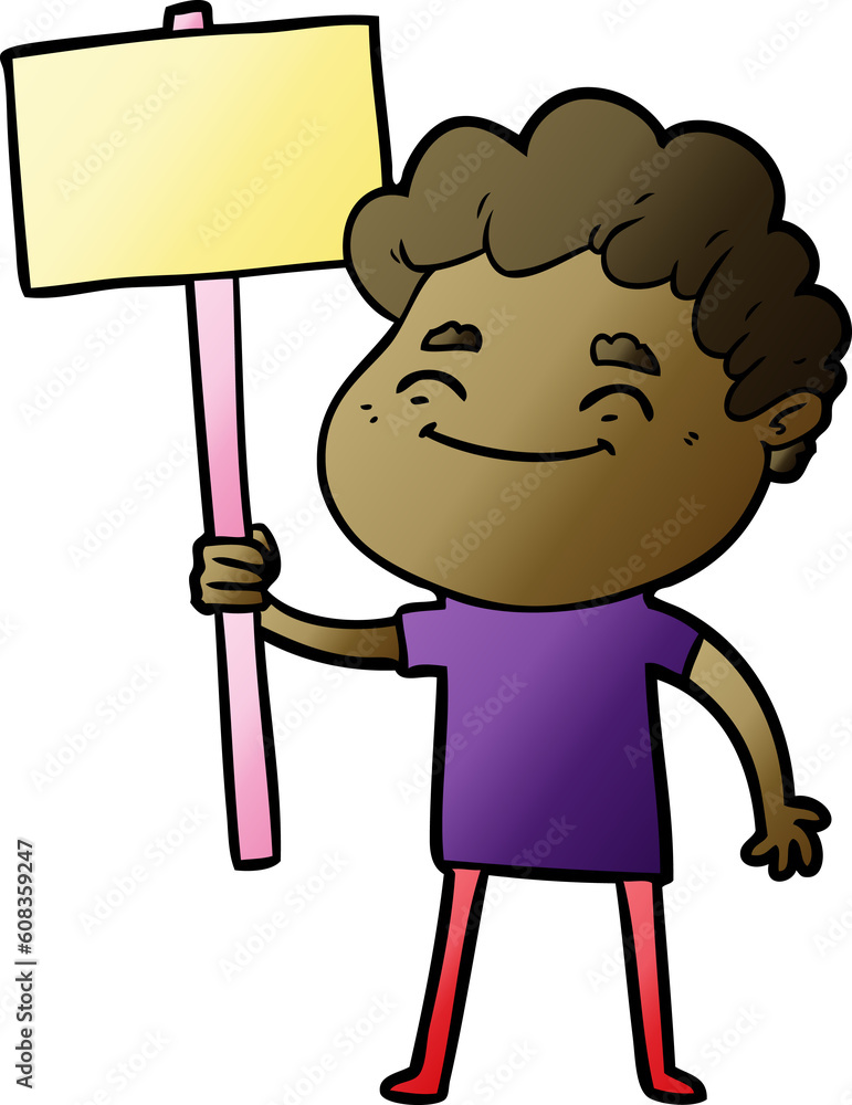 cartoon friendly man cartoon friendly man