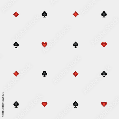 Seamless pattern in the style of Alice in Wonderland