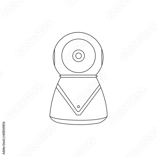 Cctv camera line icons vector image. Video surveillance camera thin line icon Vector. Security Camera Icon Vector, cc tv vector symbol