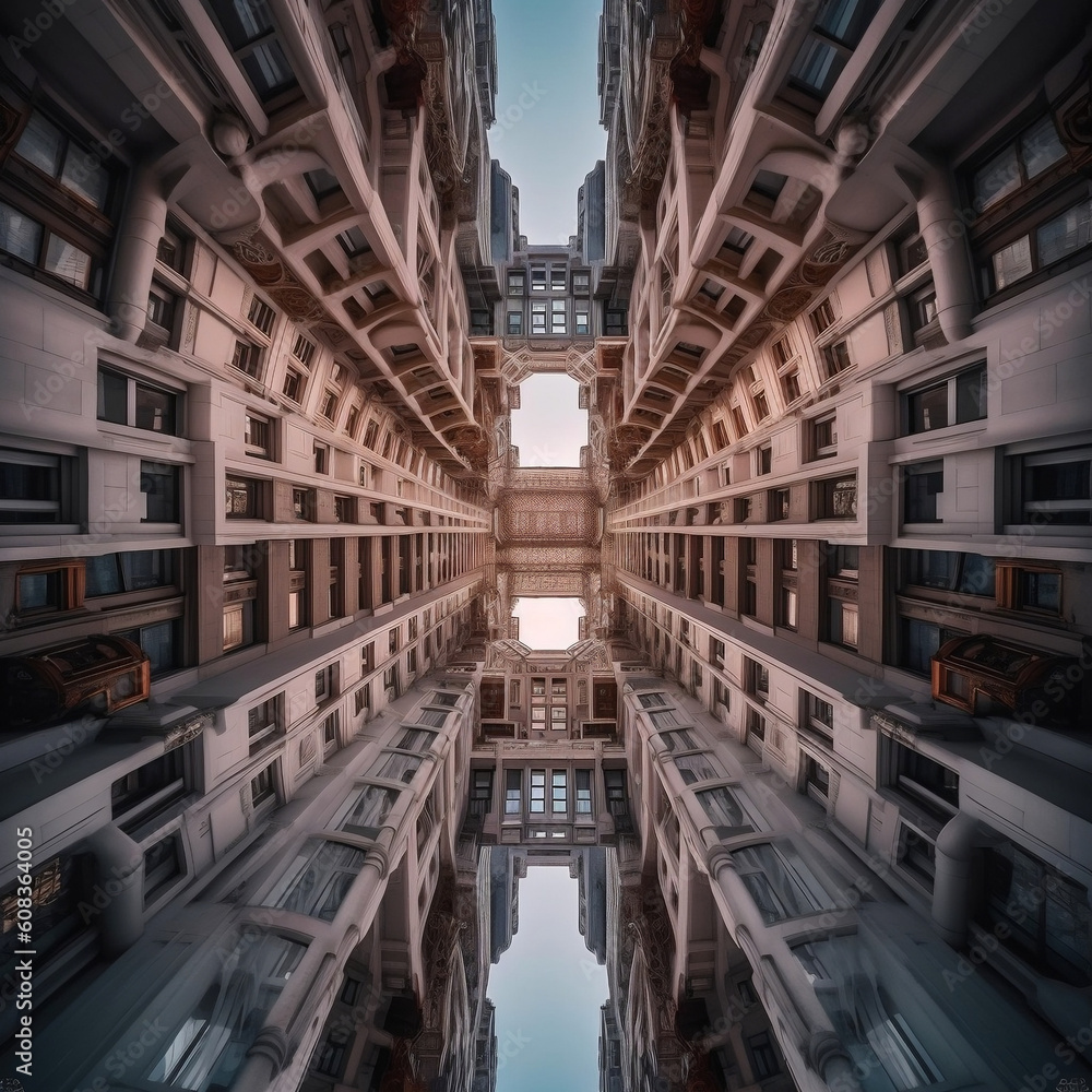 city buildings. 
Generated AI