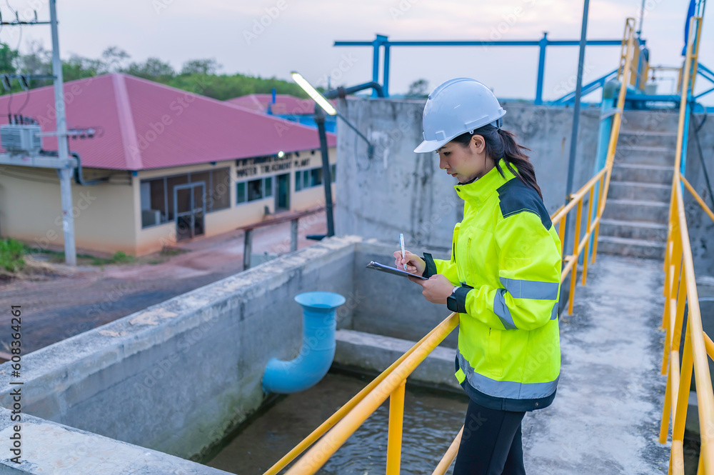 Environmental engineers work at wastewater treatment plants,Water supply engineering working at Water recycling plant for reuse,Check the amount of chlorine in the water to be within the criteria. Environmental engineers work at wastewater treatment plants,Water supply engineering working at Water recycling plant for reuse,Check the amount of chlorine in the water to be within the criteria.