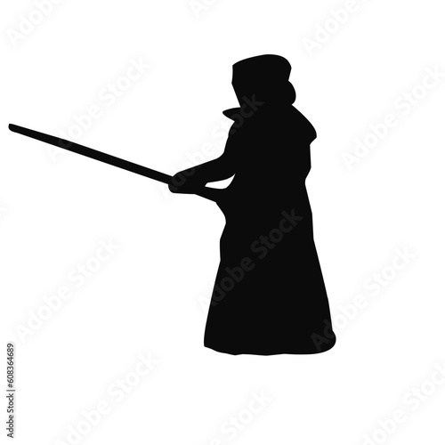 Kendo Fighter Silhouette 