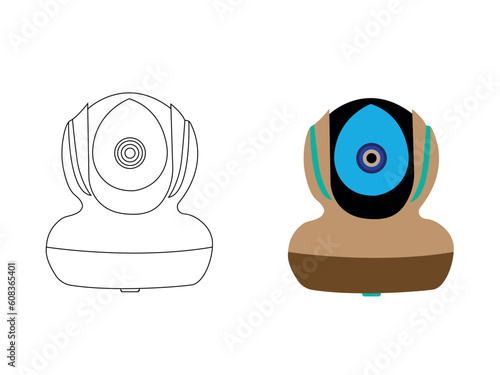 cc tv in digital technology for safety Vector technology app symbol CC. CC tv camera icons vector image