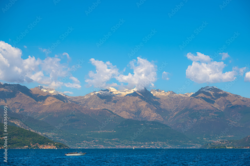 Lake Como, view of the Alps