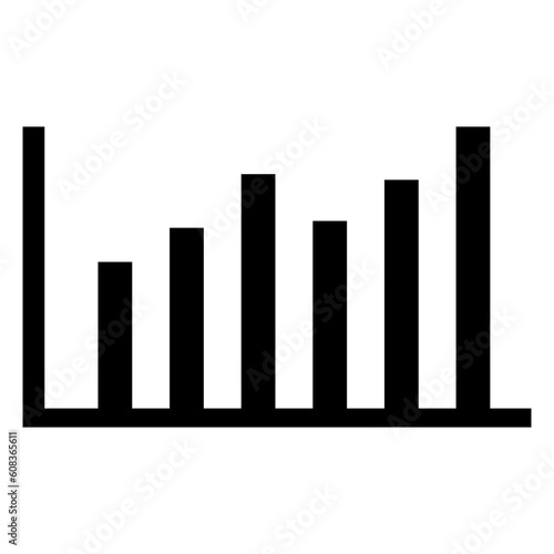 Graph icon vector. Diagram illustration sign. Profit symbol or logo.