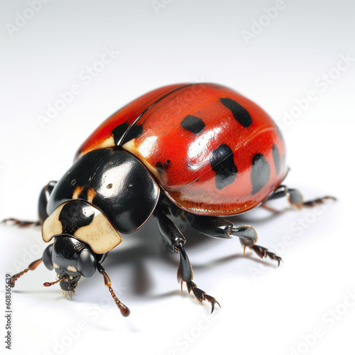 ai generated Illustration ladybug on white isolated background © maylim