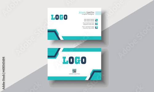 Double-sided creative business card template.business card design.Luxury dark gradient background. Business card design set template for company corporate style. Vector illustration.