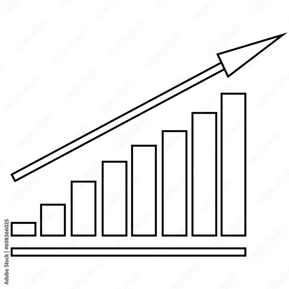 Graph icon vector. Diagram illustration sign. Profit symbol or logo. Graph icon vector. Diagram illustration sign. Profit symbol or logo.
