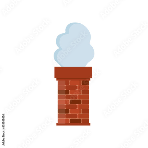 Obraz na płótnie House chimney icon. Cartoon of House chimney vector icon for web design isolated on white background w salonie