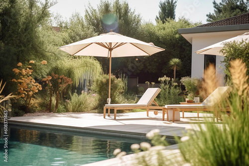 Parasol at Swimming Pool