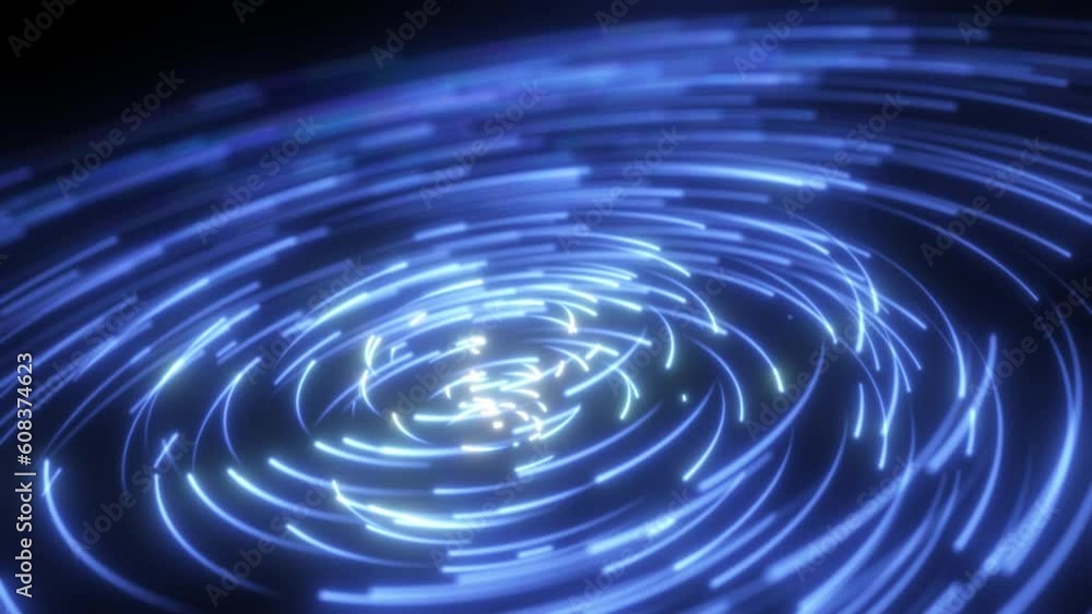 Rotating lines to center white glowing core with technology abstract blue light and changing into pink black background 3d animation background Rotating lines to center white glowing core with technology abstract blue light and changing into pink black background 3d animation background