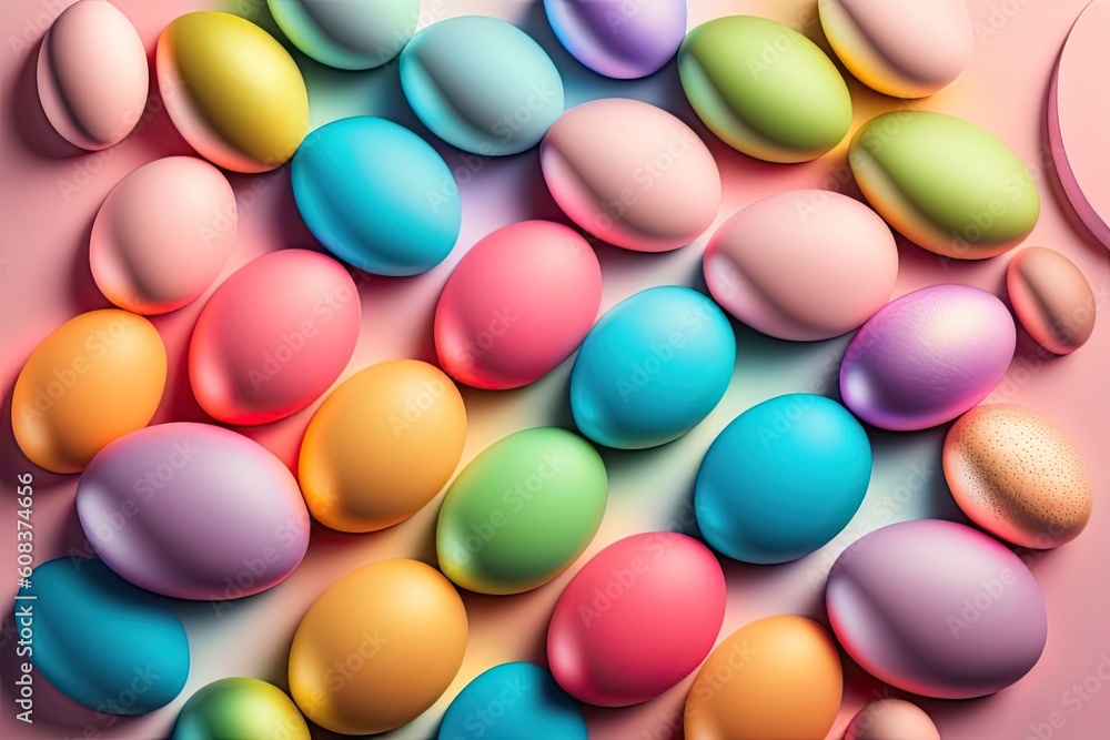 Easter Holiday Background Illustration. Generative AI Easter Holiday Background Illustration. Generative AI