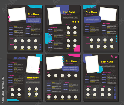 Professional CV resume template design