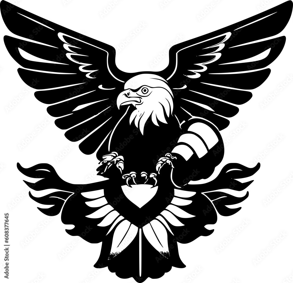 Obraz premium eagle with wings vector