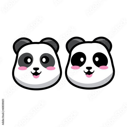 panda cute vector