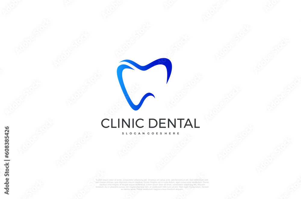 Clinic dental logo designs. Tooth abstract icons, dentist stomatology medical doctor. Vector concept Clinic dental logo designs. Tooth abstract icons, dentist stomatology medical doctor. Vector concept