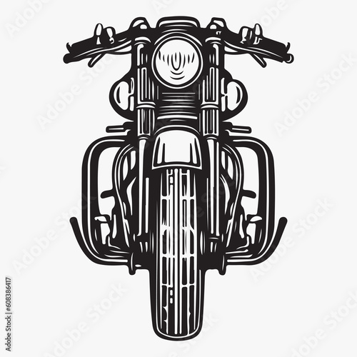 Bike vector silhouette on white background