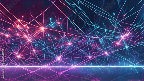 Unveiling the Boundless Possibilities of Fiber Optic Networks: A Vibrant Abstract Journey into the Futuristic Realm of Neural Connectivity, Generate Ai © Lukas
