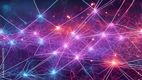 Unveiling the Boundless Possibilities of Fiber Optic Networks: A Vibrant Abstract Journey into the Futuristic Realm of Neural Connectivity, Generate Ai