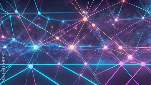Unveiling the Boundless Possibilities of Fiber Optic Networks: A Vibrant Abstract Journey into the Futuristic Realm of Neural Connectivity, Generate Ai